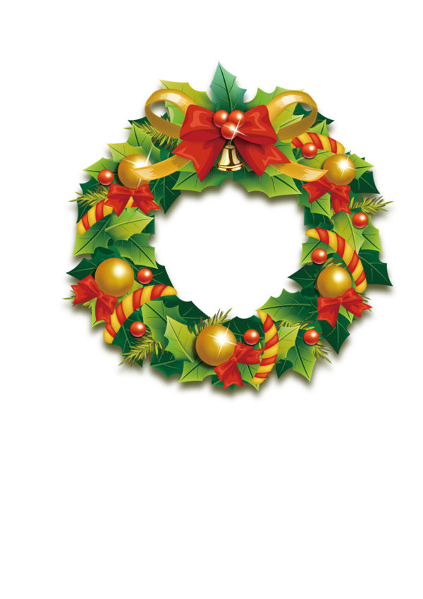 Transparent Christmas Ornament Wreath for Christmas