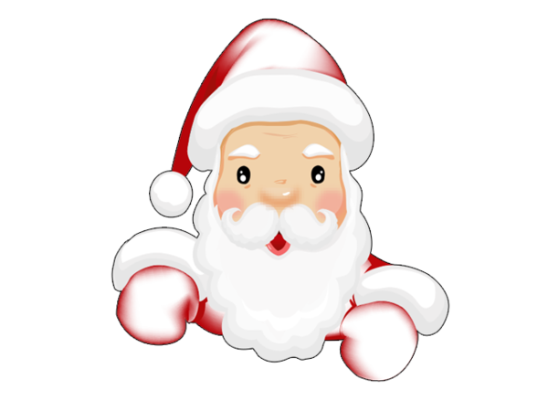 Transparent Santa Claus Beard Cartoon Christmas Ornament Christmas Decoration for Christmas