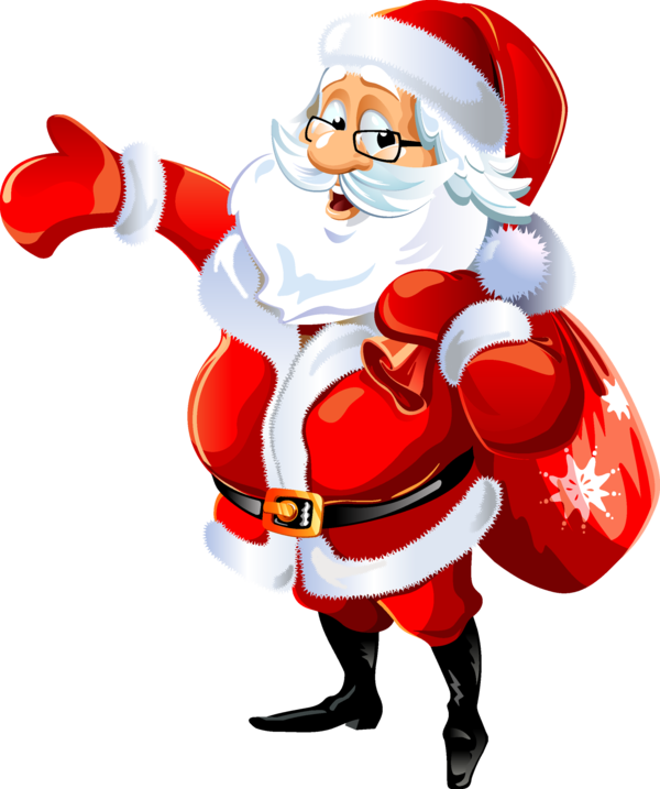 Transparent Santa Claus Christmas Christmas Decoration Cartoon for Christmas