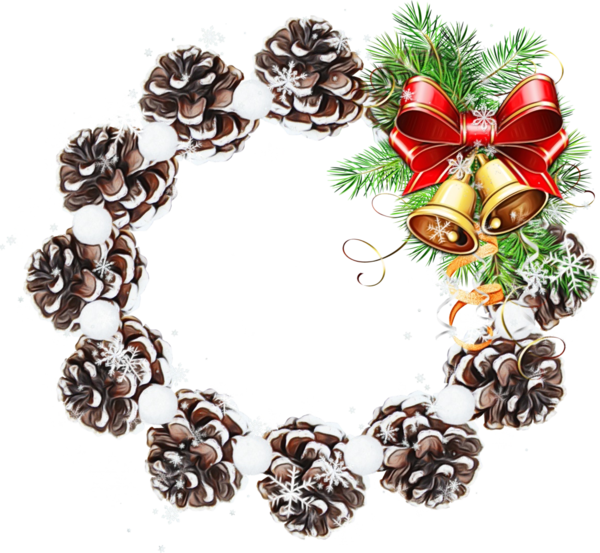 Transparent Ring Christmas Day Mathematics Christmas Decoration Wreath for Christmas