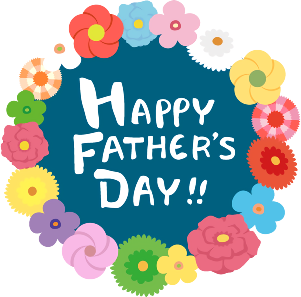 Transparent Fathers Day Text Circle Font for happy fathers day for Fathers Day