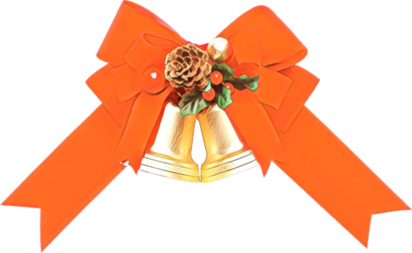 Transparent Ribbon Gift Wrapping Christmas Day Orange for Christmas