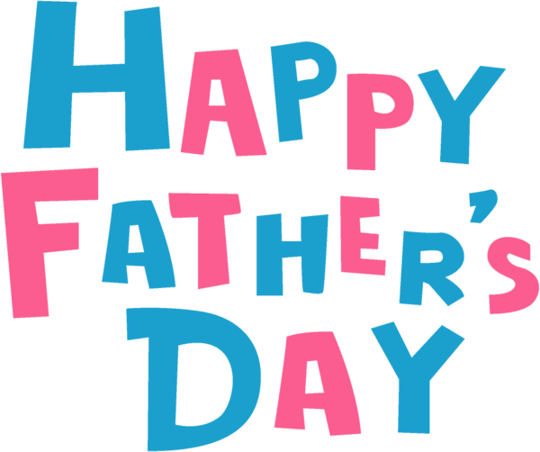 Transparent Fathers Day Pink Art Text for happy fathers day for Fathers Day