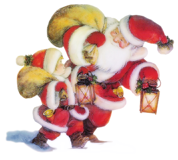Transparent Santa Claus Christmas Child Stuffed Toy Christmas Ornament for Christmas