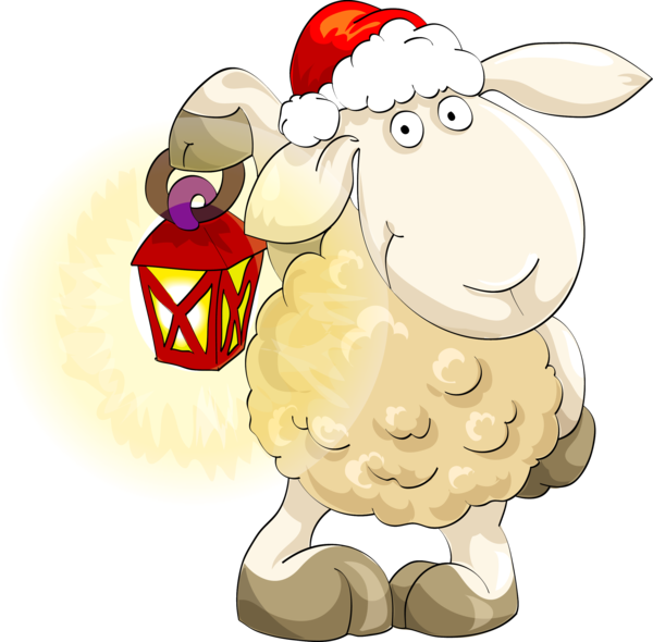 Transparent Sheep Christmas Drawing Christmas Ornament Food for Christmas