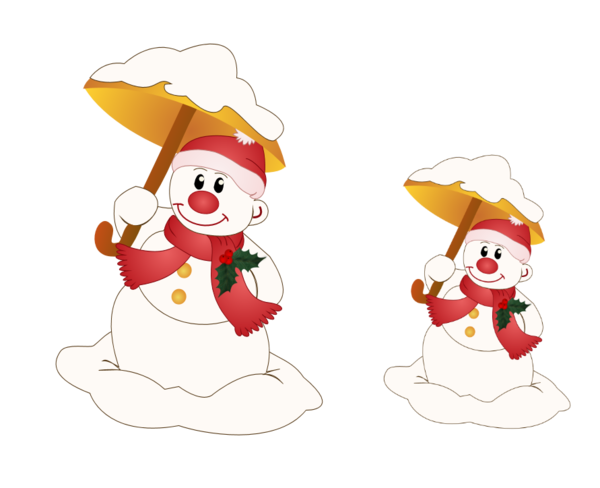 Transparent Cartoon Christmas Day Snowman Christmas Ornament Santa Claus for Christmas