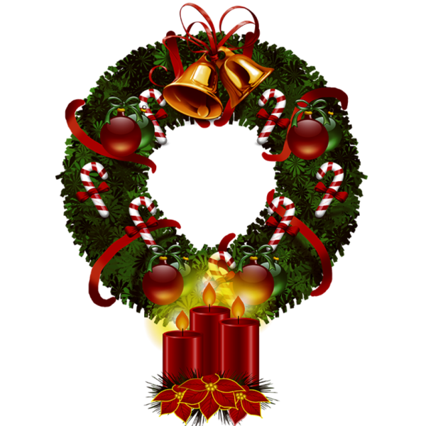 Transparent Christmas Ornament Christmas Wreath Decor for Christmas