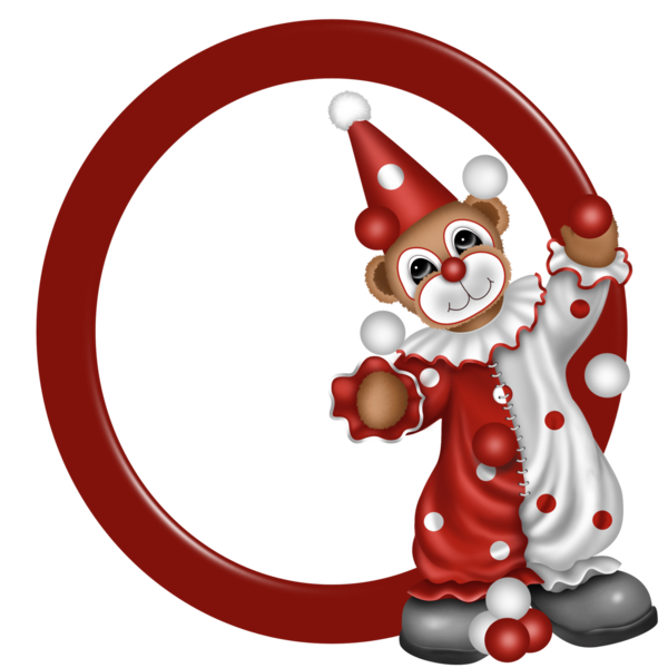 Transparent Santa Claus Clown Circus Christmas Ornament for Christmas