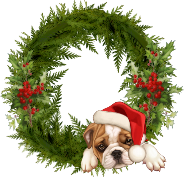 Transparent Garland Christmas Ornament Christmas Dog for Christmas