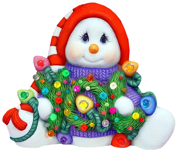 Transparent Christmas Day Christmas Ornament Snowman for Christmas