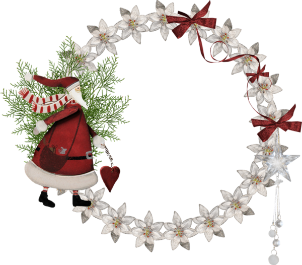Transparent Christmas Ornament Santa Claus Christmas Pine Family Decor for Christmas