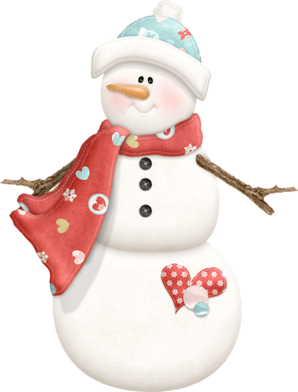 Transparent Snow Snowman Winter Holiday Ornament for Christmas