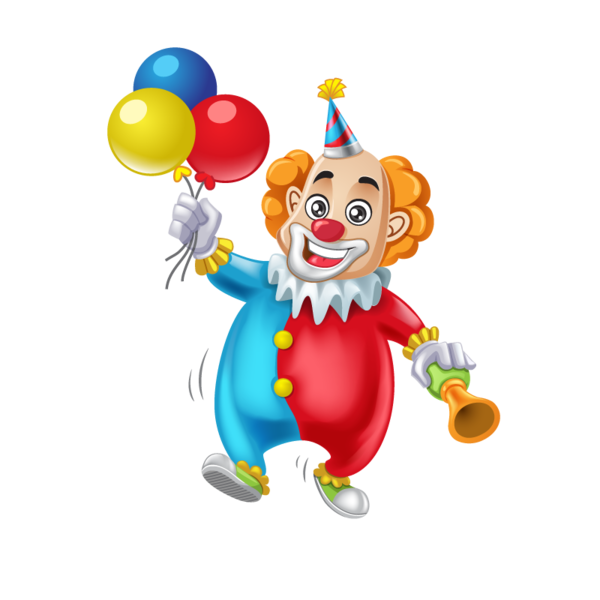 Transparent Clown Christmas Ornament Toy Play for Christmas