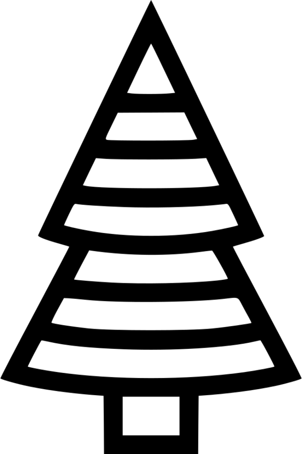 Transparent Christmas Tree Christmas Day Tree Line for Christmas