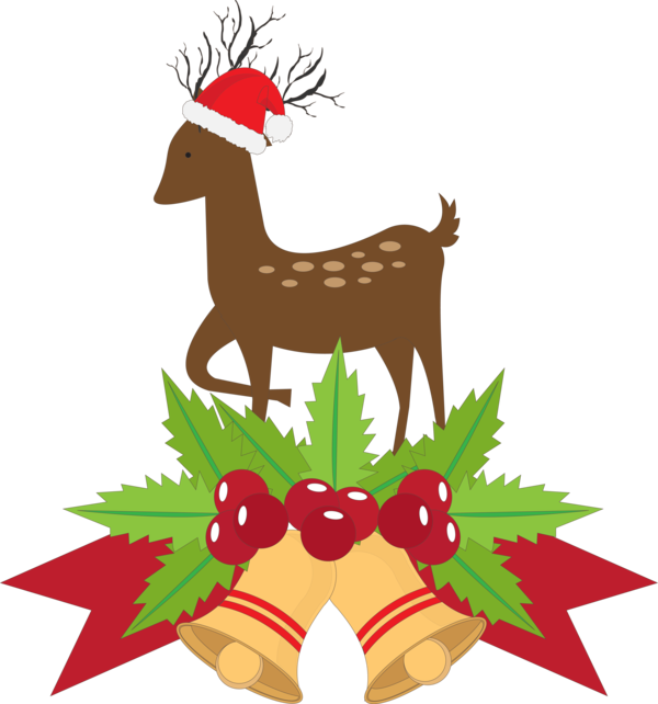 Transparent Santa Claus Deer Paper Christmas Ornament Leaf for Christmas