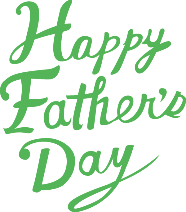Transparent Fathers Day Font Text Green for happy fathers day for Fathers Day
