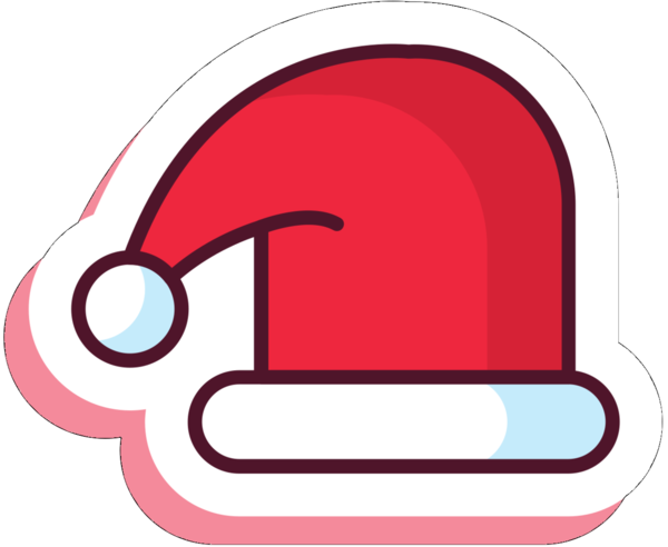 Transparent Christmas Day Santa Claus Icon Design Material Property Symbol for Christmas