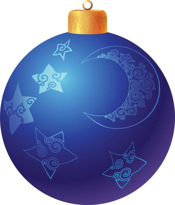 Transparent Christmas Ornament Midautumn Festival Festival Blue for Christmas