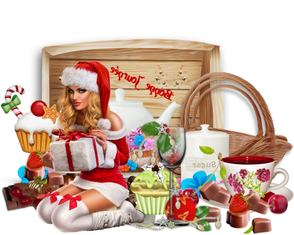 Transparent Food Gift Baskets Christmas Ornament Hamper Gift Food for Christmas