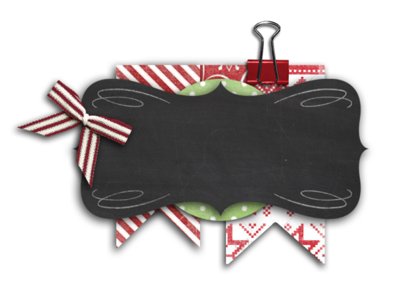 Transparent Christmas Banner Template Red Label for Christmas