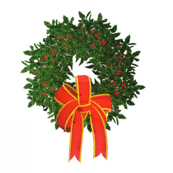 Transparent Wreath Garland Laurel Wreath Christmas Decoration for Christmas