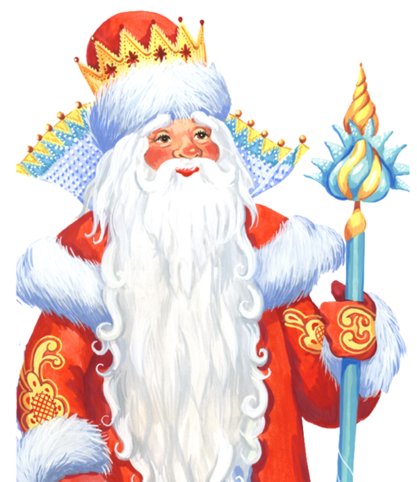 Transparent Ded Moroz Santa Claus Snegurochka Christmas for Christmas