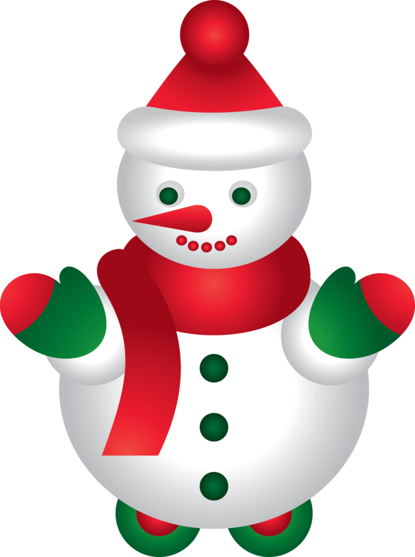 Transparent Snowman Snow Emoticon Christmas Ornament for Christmas
