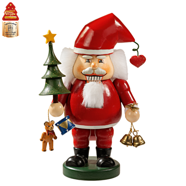 Transparent Santa Claus Christmas Ornament Decorative Nutcracker Figurine for Christmas