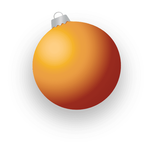 Transparent Christmas Ornament Christmas Day Drawing Orange Sphere for Christmas