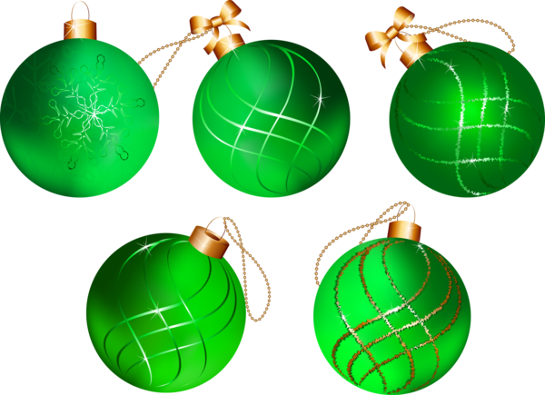 Transparent Green Sphere Christmas Ornament for Christmas