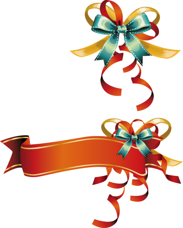 Transparent Ribbon Paper Banner Christmas Decoration Christmas Ornament for Christmas