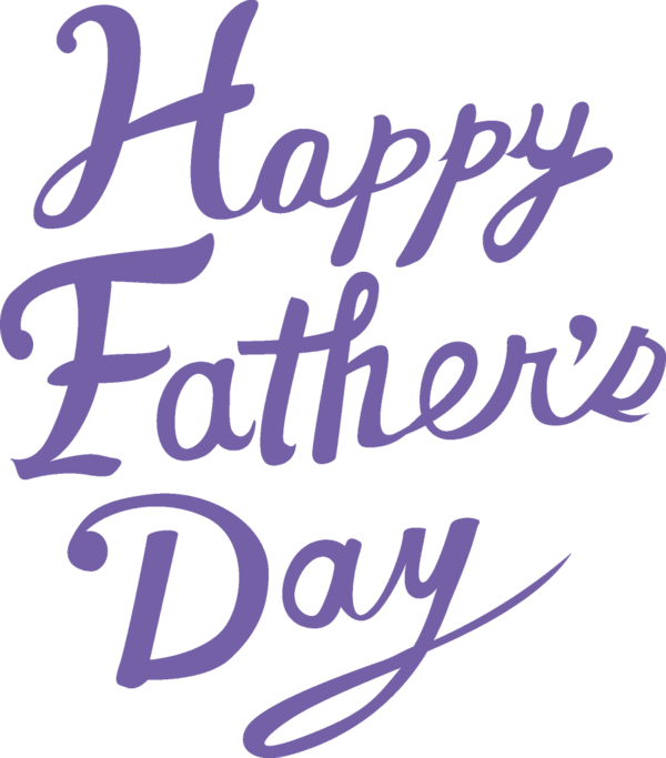 Transparent Fathers Day Font Text Purple for happy fathers day for Fathers Day
