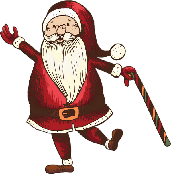 Transparent Santa Claus Christmas Day Mrs Claus Cartoon for Christmas