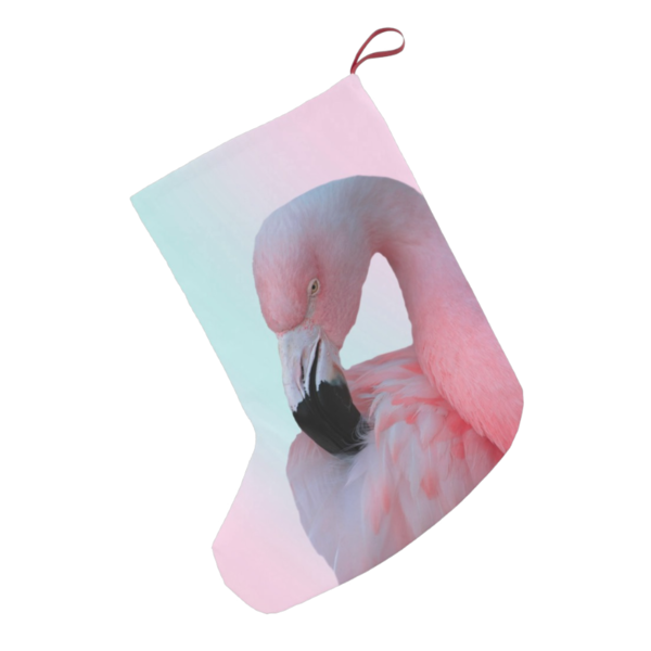 Transparent Christmas Stockings Christmas Ornament Christmas Tree Pink Flamingo for Christmas