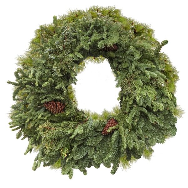 Transparent Wreath Christmas Decoration Christmas Fir Evergreen for Christmas