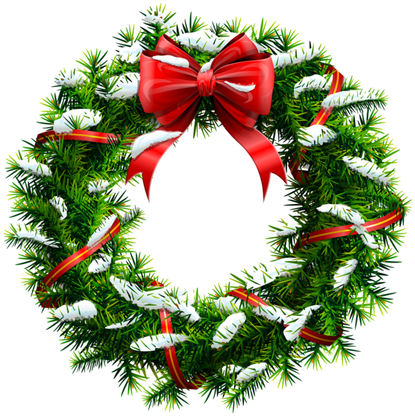 Transparent Wreath Christmas New Year S Eve Evergreen Fir for Christmas