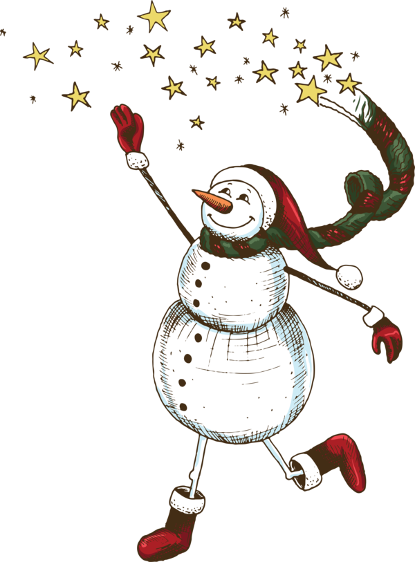 Transparent Snowman Christmas Physical Exercise Christmas Ornament for Christmas