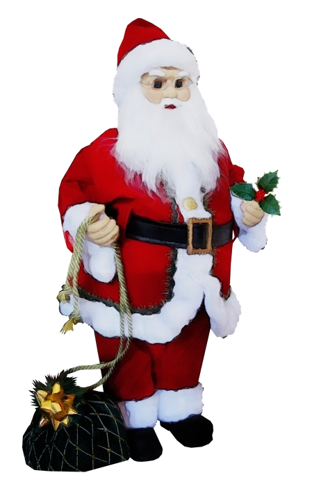 Transparent Santa Claus Figurine Christmas for Christmas