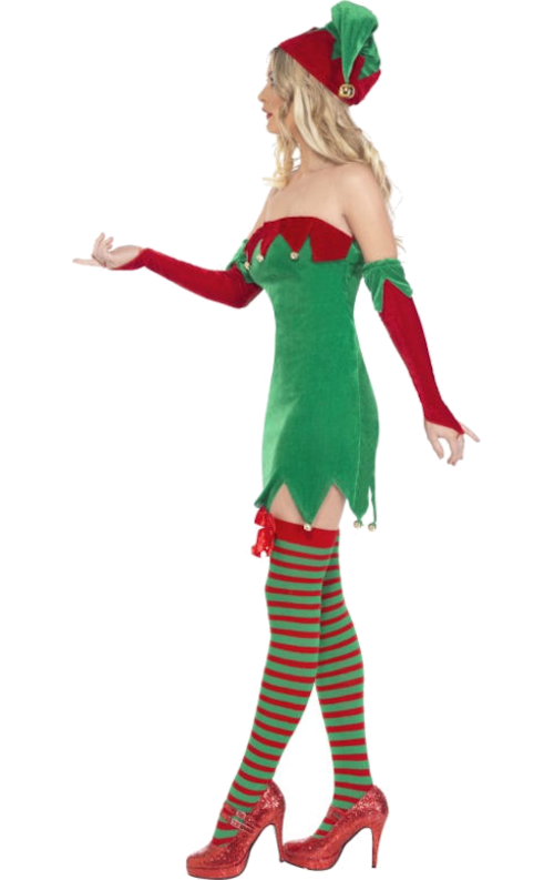 Transparent Costume Santa Claus Party Dress Clothing for Christmas