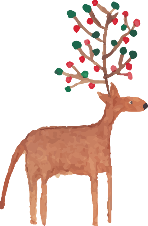 Transparent Reindeer Deer Christmas Christmas Ornament Tree for Christmas