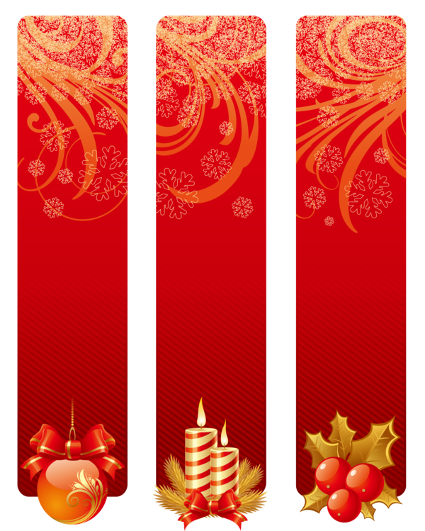 Transparent Christmas Banner Christmas Decoration Orange Lighting for Christmas