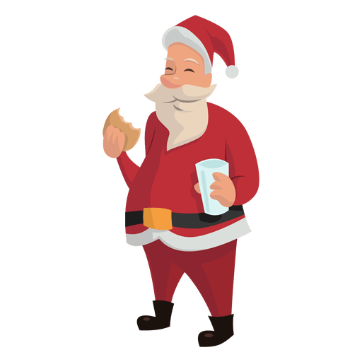 Transparent Santa Claus Gingerbread Man Eating Christmas for Christmas