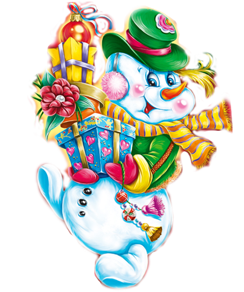 Transparent Christmas Day Snowman New Year Clown Toy for Christmas