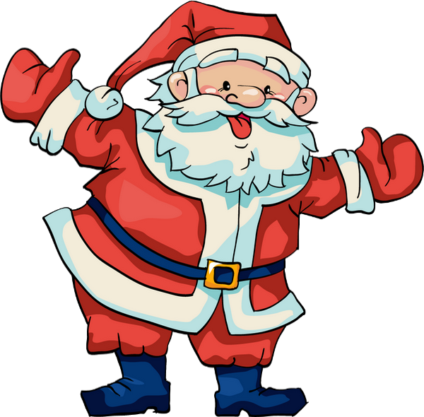 Transparent Santa Claus Christmas Cartoon for Christmas