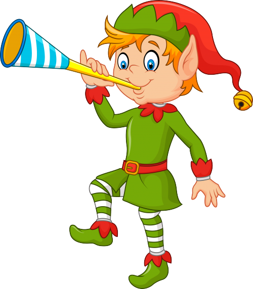 Transparent Cartoon Elf Christmas Elf Christmas Line for Christmas