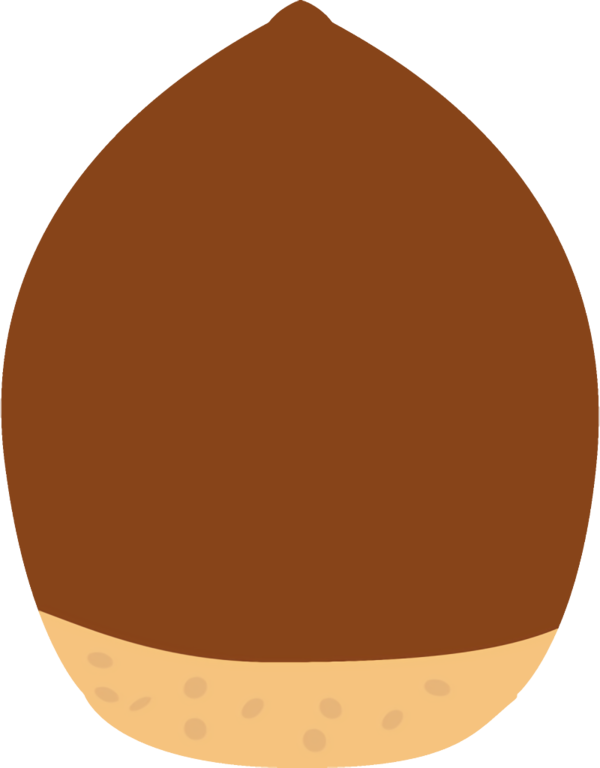 Transparent thanksgiving Brown Beige Oval for Acorns for Thanksgiving