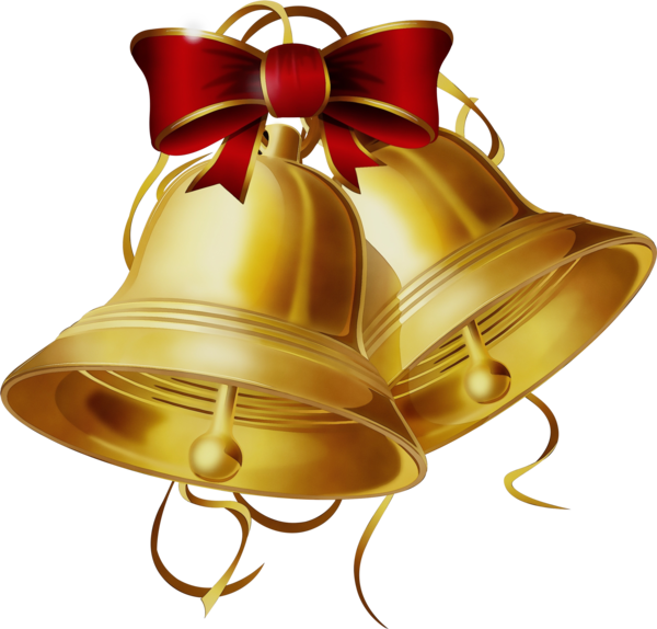 Transparent Bell Christmas Day Suzu Yellow for Christmas