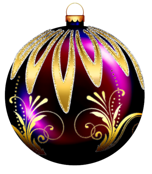 Transparent Christmas Ornament Christmas Ball Purple for Christmas