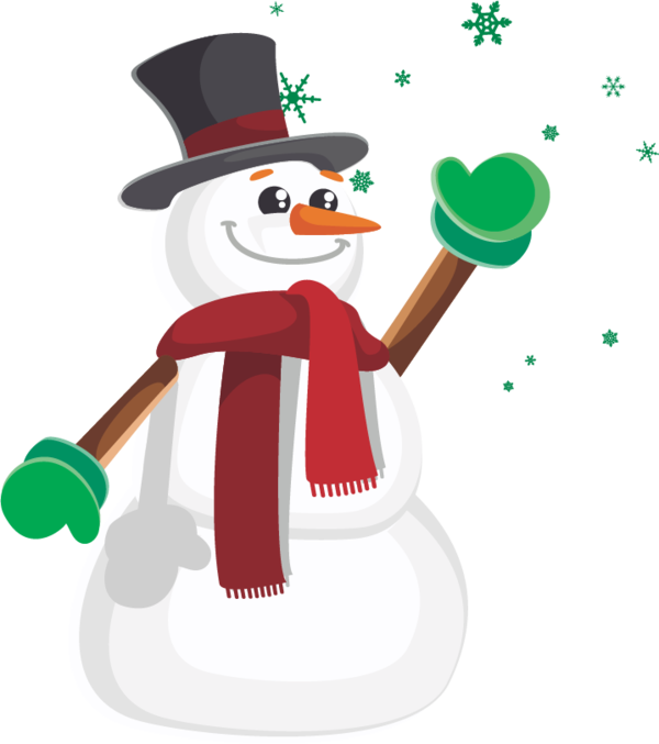 Transparent Tshirt Snowman Hat Christmas Ornament for Christmas