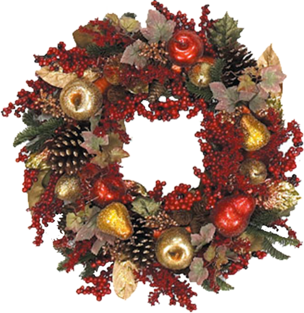 Transparent Wreath Garland Christmas Christmas Decoration Leaf for Christmas